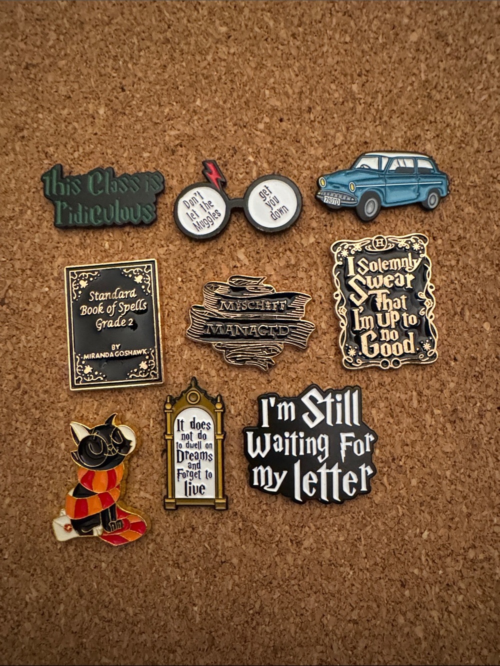 Harry Potter Themed Enamel Pin Set